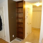 The empty DVD shelf