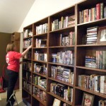 Amy alphabetizing the B's and C's