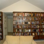 The finished product with our books alphabetized!